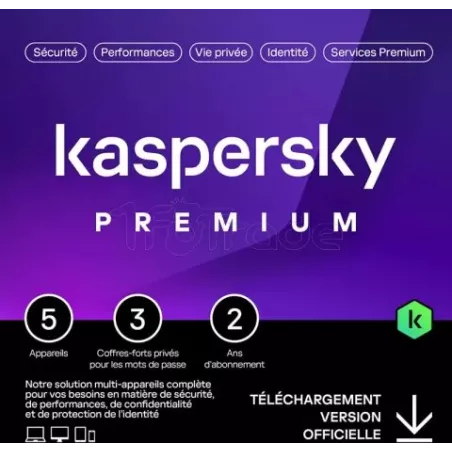 KasperskyPremium - 5 appareils / 2 ans | MonPC.Store