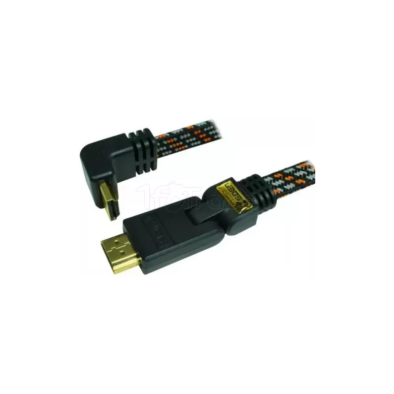 Câble HDMI 1.4Hedencoudé à 90° 2m M/M (Noir) | MonPC.Store