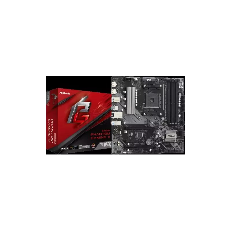 Carte MèreASRockB550M Phantom Gaming 4(AM4) Micro ATX | MonPC.Store