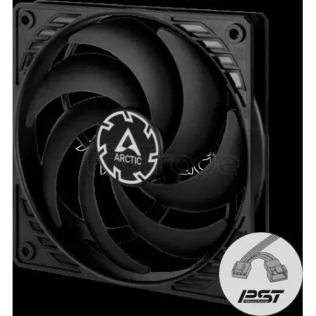 Ventilateur de boitierArcticP12 Slim PST- 12cm (Noir) | MonPC.Store