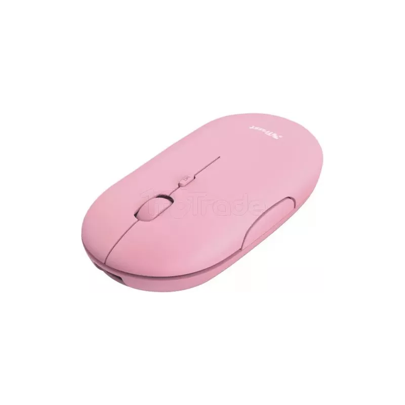 Souris sans filTrustPuck (Rose) | MonPC.Store