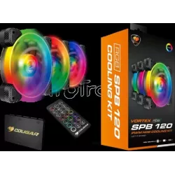 Lot de 3 Ventilateurs de boitier CougarVortex SPBRGB… | MonPC.Store