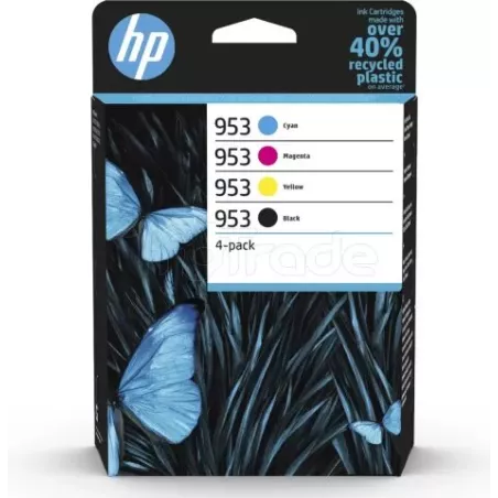 Pack 4 Cartouches d'encre HP 953 (Noir, Couleurs) | MonPC.Store