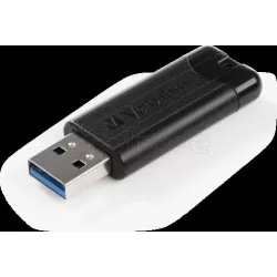 Clé USB 3.2VerbatimPinStripe- 128Go (Noir) | MonPC.Store