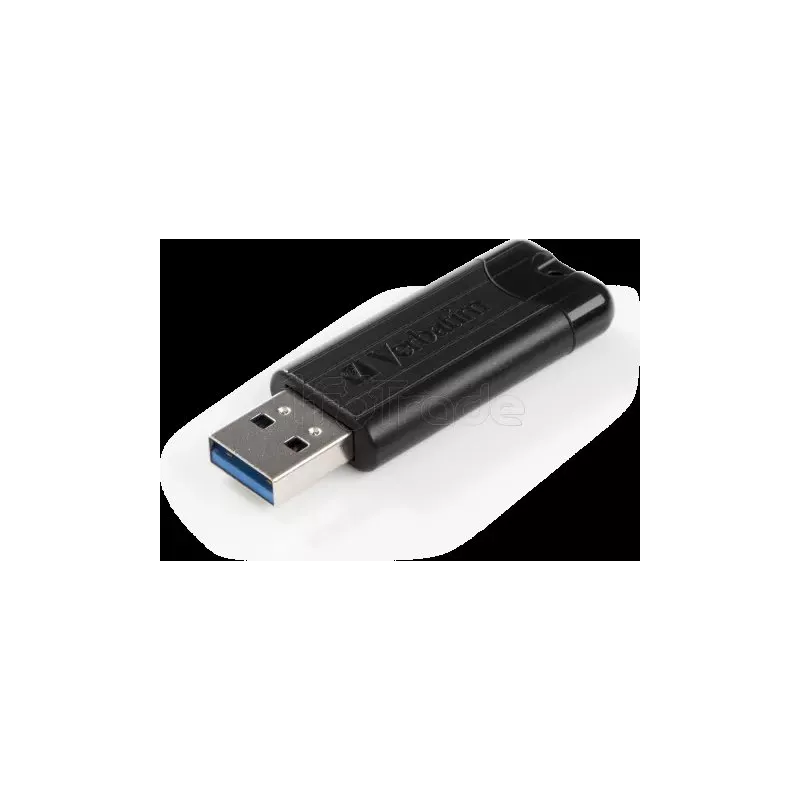 Clé USB 3.2VerbatimPinStripe- 128Go (Noir) | MonPC.Store