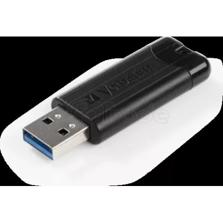Clé USB 3.2VerbatimPinStripe- 128Go (Noir) | MonPC.Store