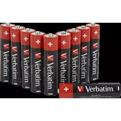 Lot de 10 piles AlcalineVerbatimPremiumtype AAA (LR03)… | MonPC.Store