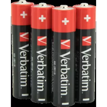 Lot de 4 piles AlcalineVerbatimPremiumtype AAA (LR03)… | MonPC.Store