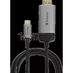 Câble HDMI 2.0Verbatimvers USB-C 1,5m M/M (Argent) | MonPC.Store