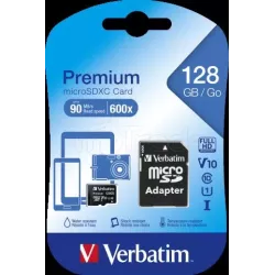 Carte mémoire Micro SDVerbatimPremium- 128Go avec… | MonPC.Store