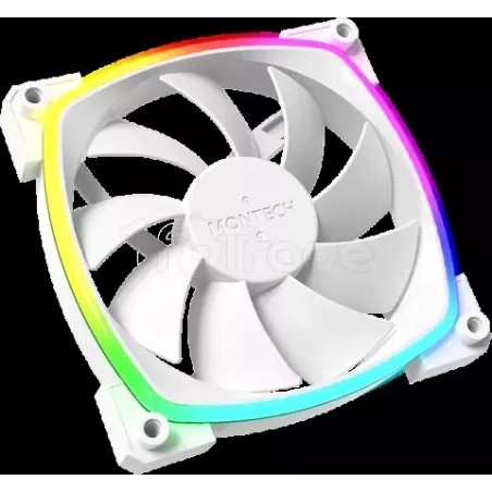Ventilateur de boitierMontechAX120RGB - 12cm (Blanc) | MonPC.Store