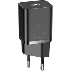 Chargeur secteurBaseusSuper Si 1 port USB-C 20W (Noir) | MonPC.Store
