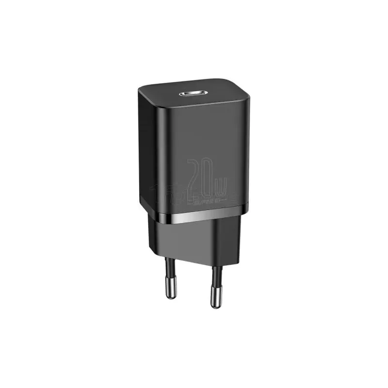 Chargeur secteurBaseusSuper Si 1 port USB-C 20W (Noir) | MonPC.Store