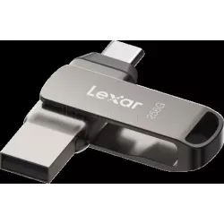 Clé USB 3.2LexarJumpDrive D400- 256Go (Gris) | MonPC.Store