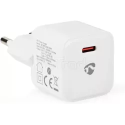 Chargeur secteurNedis1 port USB-C 20W (Blanc) | MonPC.Store