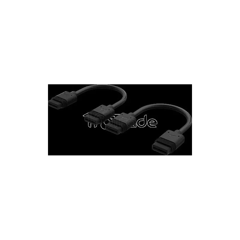 Lot de 2 Câbles de connexionCorsairiCue Link10cm (Noir) | MonPC.Store