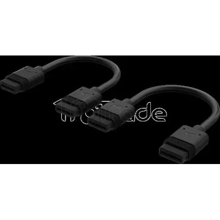 Lot de 2 Câbles de connexionCorsairiCue Link10cm (Noir) | MonPC.Store