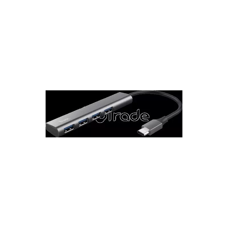 Hub USB-C 3.2TrustHalyx - 4 ports (Gris) | MonPC.Store