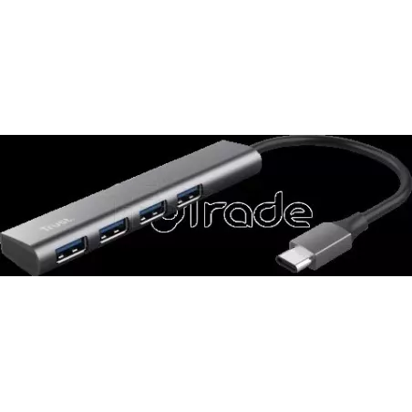 Hub USB-C 3.2TrustHalyx - 4 ports (Gris) | MonPC.Store
