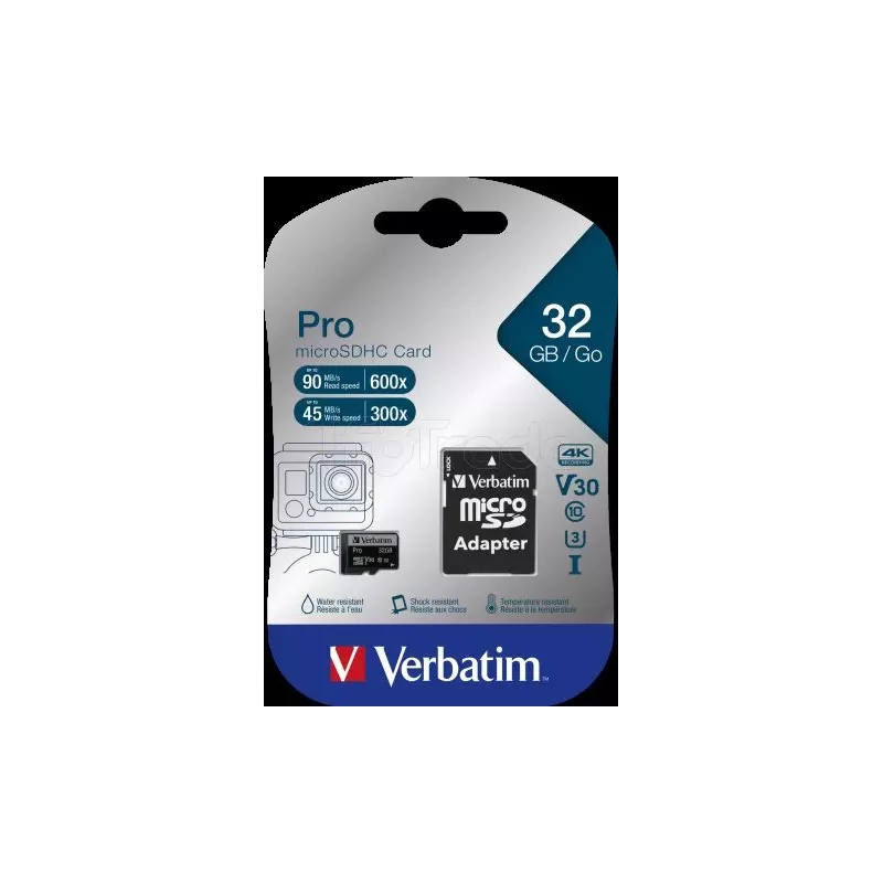 Carte mémoire Micro SDVerbatimPro U3- 32Go avec… | MonPC.Store