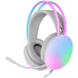 Casque Gamer filaireMars GamingMH-GlowRGB (Blanc) | MonPC.Store