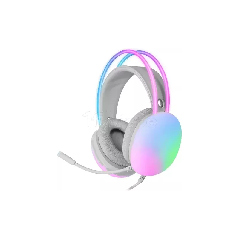Casque Gamer filaireMars GamingMH-GlowRGB (Blanc) | MonPC.Store