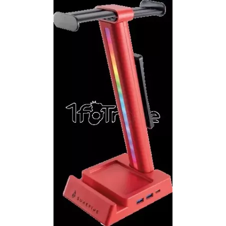 Support CasqueVerbatimSureFire Vinson N2RGB (Rouge) | MonPC.Store