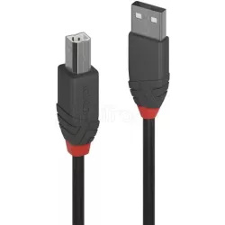 CableLindyUSB 2.0 type A - B M/M 7.5m (Noir/Rouge) | MonPC.Store