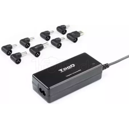 Chargeur universel TooQ 65W - 8 embouts (Noir) | MonPC.Store