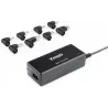 Chargeur universel TooQ 65W - 8 embouts (Noir) | MonPC.Store
