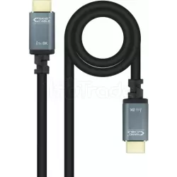 CâbleNanocableIris 8K HDMI 2.1 M/M 2m (Noir/Gris) | MonPC.Store