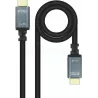 CâbleNanocableIris 8K HDMI 2.1 M/M 2m (Noir/Gris) | MonPC.Store