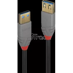 Rallonge USB 3.0Lindy2m M/F (Gris) | MonPC.Store
