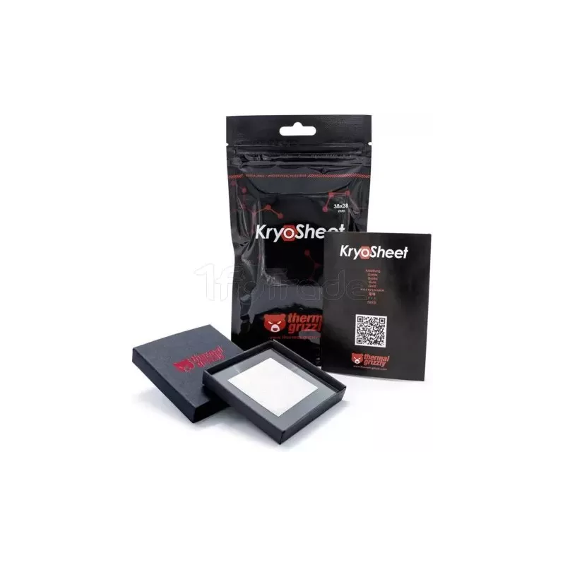 Pad ThermiqueThermal GrizzlyKryoSheet38x38x0,2 mm (Gris) | MonPC.Store