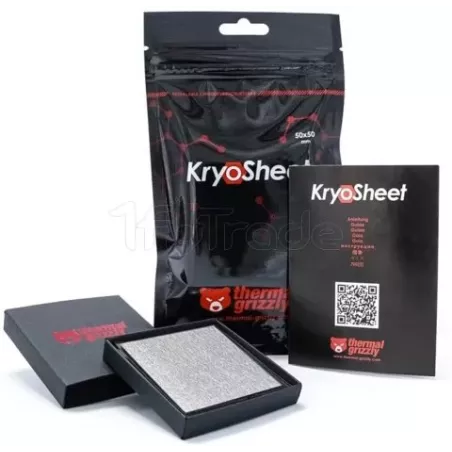 Pad ThermiqueThermal GrizzlyKryoSheet50x50x0,2 mm (Gris) | MonPC.Store