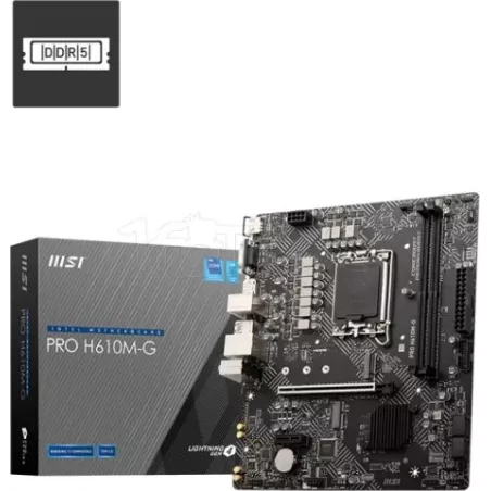 Carte MèreMSIPro H610M-GDDR5 (Intel LGA 1700) Micro ATX | MonPC.Store