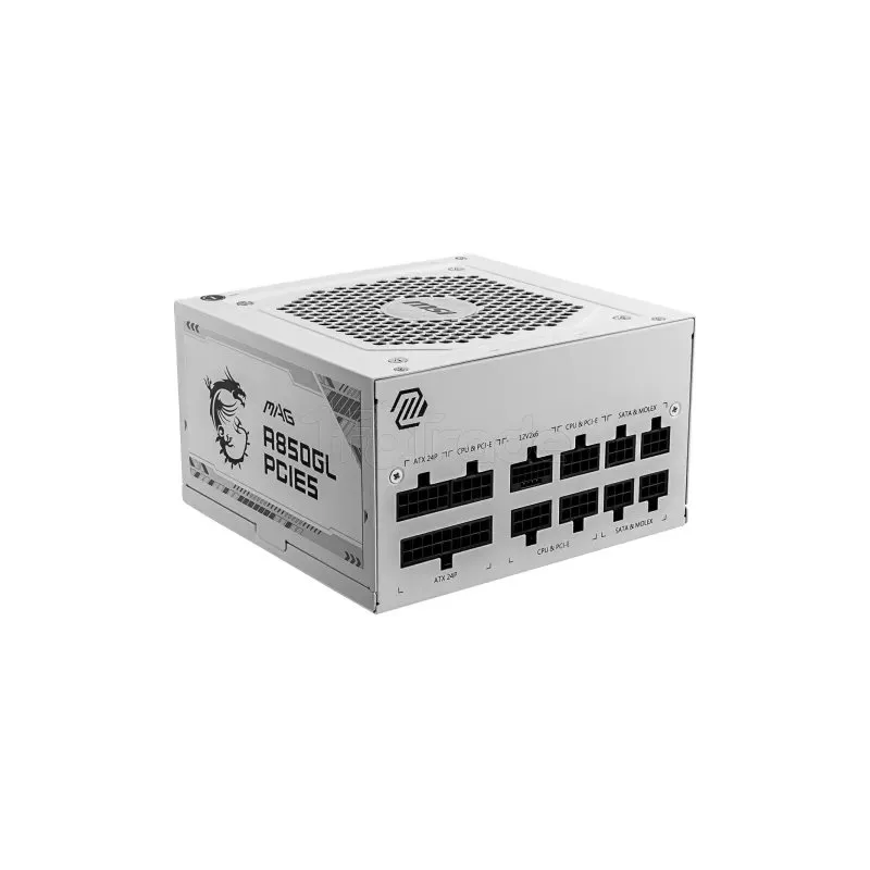 Alimentation ATXMSIMag A850GL PCIe5- 850W (Blanc) | MonPC.Store
