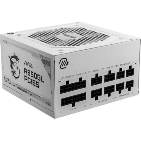 Alimentation ATXMSIMag A850GL PCIe5- 850W (Blanc) | MonPC.Store