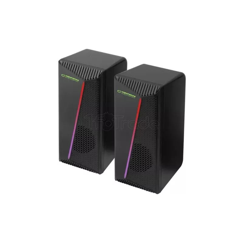 EnceintesEsperanzaRainbow Nortec RGB (Noir) | MonPC.Store