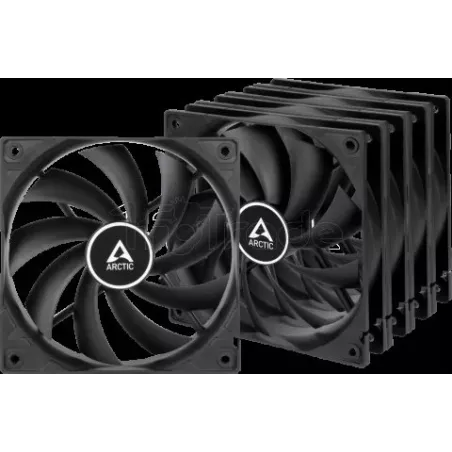 Lot de 5 Ventilateurs de boitierArcticF12- 12cm (Noir) | MonPC.Store