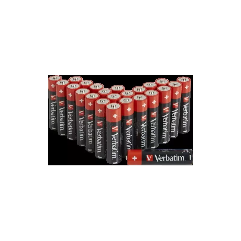 Lot de 24 piles AlcalineVerbatimPremium type AA (LR6)… | MonPC.Store