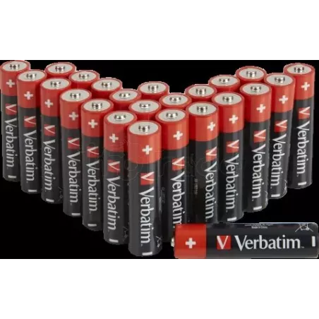 Lot de 24 piles AlcalineVerbatimPremium type AA (LR6)… | MonPC.Store
