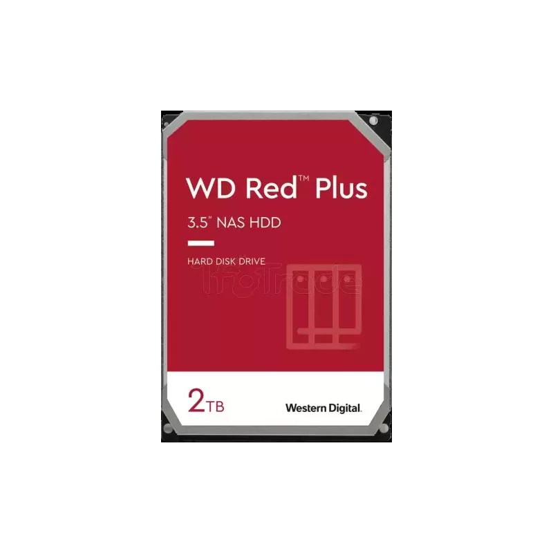 Disque Dur 3,5"Western DigitalRed Plus2To 64Mo - S-ATA… | MonPC.Store