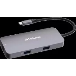 Station d'accueil portable USB-C 3.2VerbatimHub Pro… | MonPC.Store