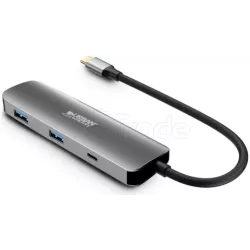 Hub USB 3.0Urban FactoryHubee 4 ports (Gris) | MonPC.Store