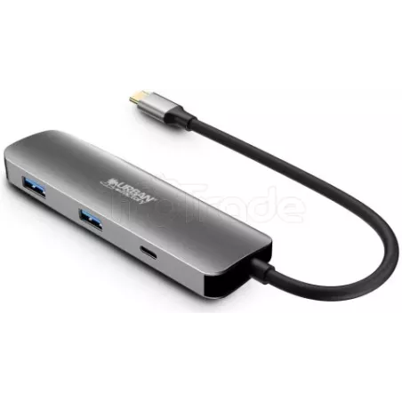 Hub USB 3.0Urban FactoryHubee 4 ports (Gris) | MonPC.Store