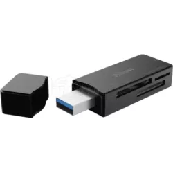 Lecteur de Cartes ExterneTrustUSB 3.1 Nanga (Noir) | MonPC.Store