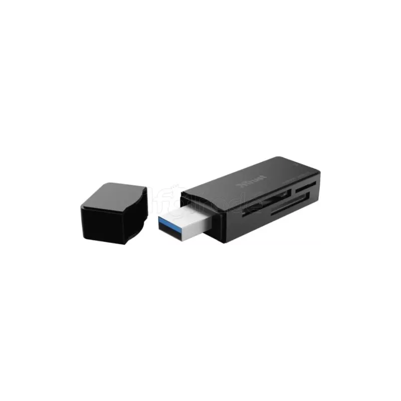 Lecteur de Cartes ExterneTrustUSB 3.1 Nanga (Noir) | MonPC.Store