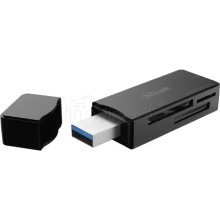 Lecteur de Cartes ExterneTrustUSB 3.1 Nanga (Noir) | MonPC.Store