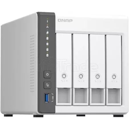Serveur NASQnapTS-4334Go - 4 baies (Blanc) | MonPC.Store